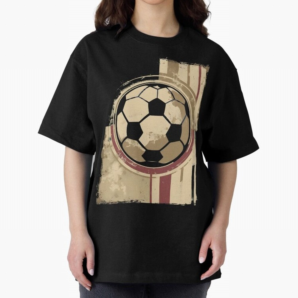 Soccer ball Oversized T-Shirt Back Your Heroes with FIFA World Cup 2026 USA Canada Mexico for Fans of CR7 and Messi and Spain and Netherlands, Bringing Tournament Hype, Historic Matchups, Family Viewing Parties and Global Sports Pride; Ideal for