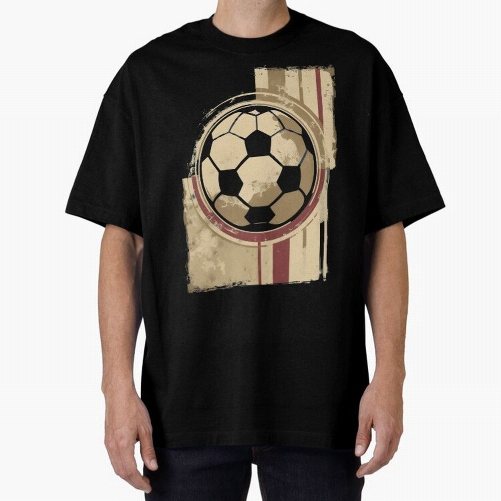 Soccer ball Oversized T-Shirt Back Your Heroes with FIFA World Cup 2026 USA Canada Mexico for Fans of CR7 and Messi and Spain and Netherlands, Bringing Tournament Hype, Historic Matchups, Family Viewing Parties and Global Sports Pride; Ideal for