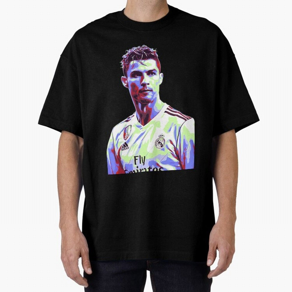 Ronaldo - retro Oversized T-Shirt Bring International Match Energy to Match Day Hype around FIFA World Cup 2026 Group Stage, Haaland, Argentina and Brazil, Supporter Pride, Iconic Celebrations, Legendary Names and Global Match Day Energy; Ideal for