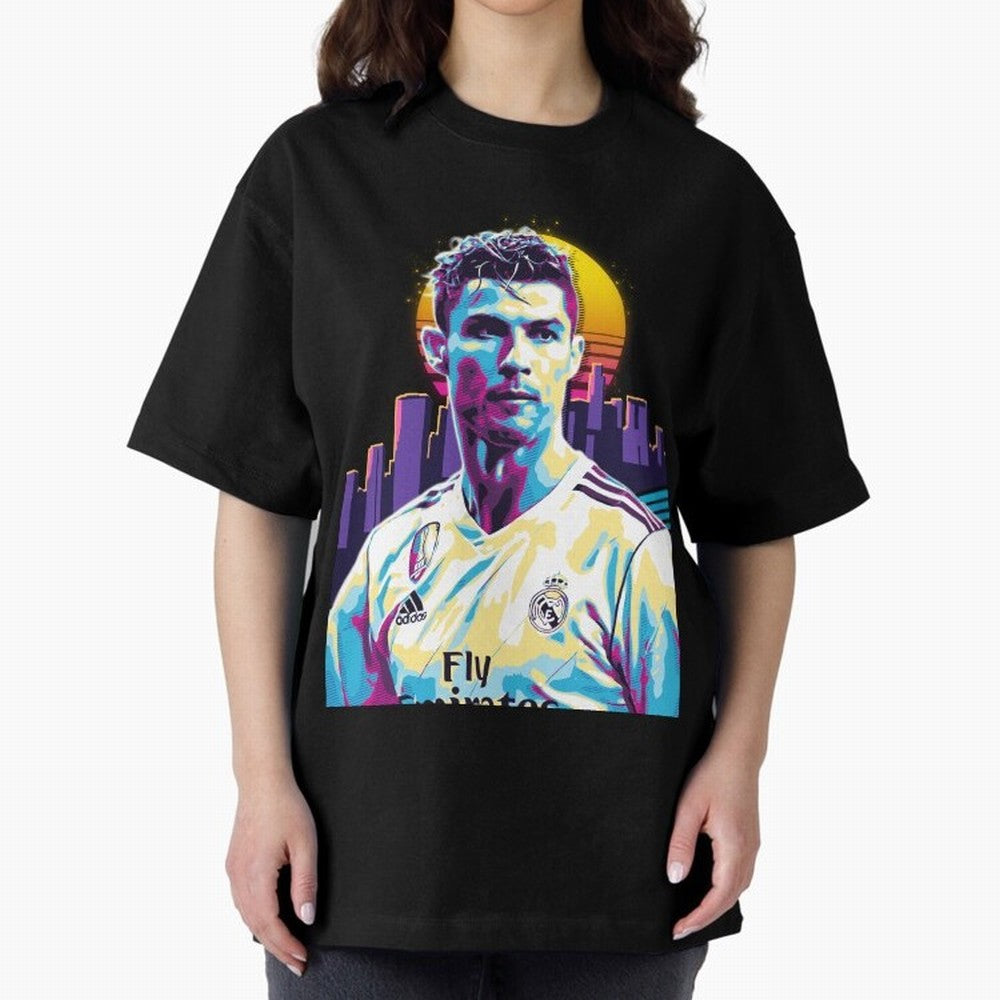 Christiano Ronaldo retro Oversized T-Shirt Mark FIFA World Cup 2026 Group Stage Filled with CR7, England Energy, Game Day Rituals, Football Legends, Country Pride and the Road to the Final; Perfect for Supporters Who Want Bold Football Energy,