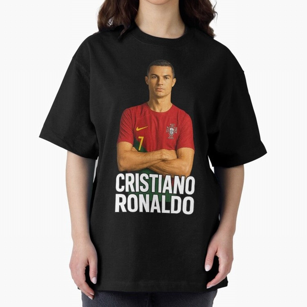 Cristiano Ronaldo Oversized T-Shirt Build FIFA World Cup 2026 Connected to Cristiano Ronaldo, England, France and Netherlands Energy, Supporter Pride, Iconic Celebrations, Legendary Names and Global Match Day Energy; Built for Supporters Chasing