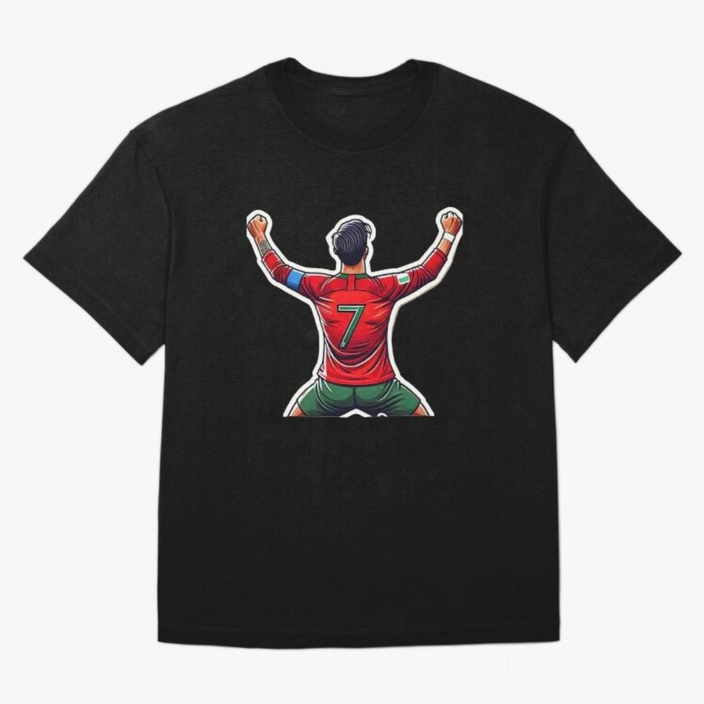 Ronaldo 7 Oversized T-Shirt Honor Champions and Dreams in the FIFA World Cup 2026 Journey through Mbappe Highlights, Netherlands Pride, Soccer Culture, Superstar Moments, National Team Dreams and Competitive Fire; Ideal for Passionate Fans Who Love