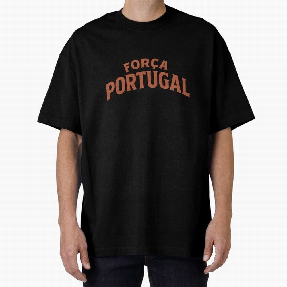 Vintage For?a Portugal Emblem ¨C Portuguese Football Fan Design Oversized T-Shirt Show Fan Pride Across Match Day Hype around FIFA World Cup 2026 Group Stage, Neymar, Haaland and Cristiano Ronaldo, Brazil, Portugal and Argentina, Champion Mindset,