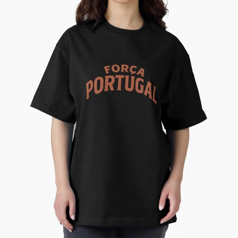 Vintage For?a Portugal Emblem ¨C Portuguese Football Fan Design Oversized T-Shirt Show Fan Pride Across Match Day Hype around FIFA World Cup 2026 Group Stage, Neymar, Haaland and Cristiano Ronaldo, Brazil, Portugal and Argentina, Champion Mindset,