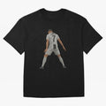 Cristiano Ronaldo Iconic Celebration Oversized T-Shirt Represent Football Lovers during Global Football Passion for FIFA World Cup 2026 Group Stage, Made for Neymar, Haaland and Cristiano Ronaldo, England, Stadium Memories, Football Loyalty,