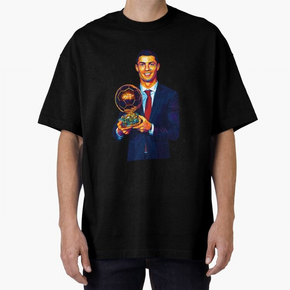 Cristiano Ronaldo Wpap Art Oversized T-Shirt Join Supporters Worldwide for FIFA World Cup 2026 Group Stage Spirit, Capturing Portugal, Spain and Germany, Messi and Cristiano Ronaldo, Stadium Chants, National Pride, Trophy Dreams and Unforgettable