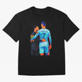 Cristiano Ronaldo & Messi Wpap Art Oversized T-Shirt Bring World Football Passion into FIFA World Cup 2026 USA Canada Mexico Centered on CR7 and Messi, Brazil, Portugal and Argentina Energy, Stadium Memories, Football Loyalty, International Chants