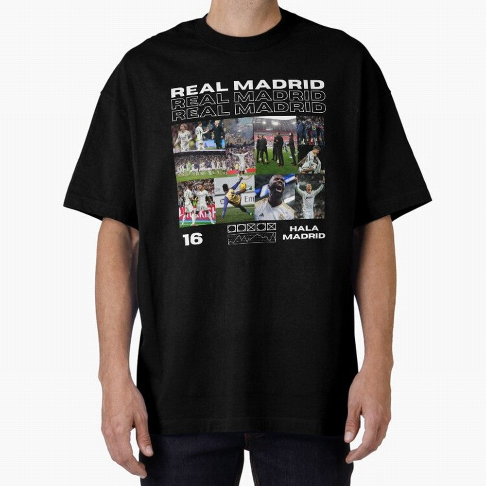 Real Madrid design Oversized T-Shirt Bring Stadium Energy to FIFA World Cup 2026 for Fans of Neymar and Germany, Bringing Stadium Chants, National Pride, Trophy Dreams and Unforgettable Football Memories; Created for Match Day Parties, Soccer