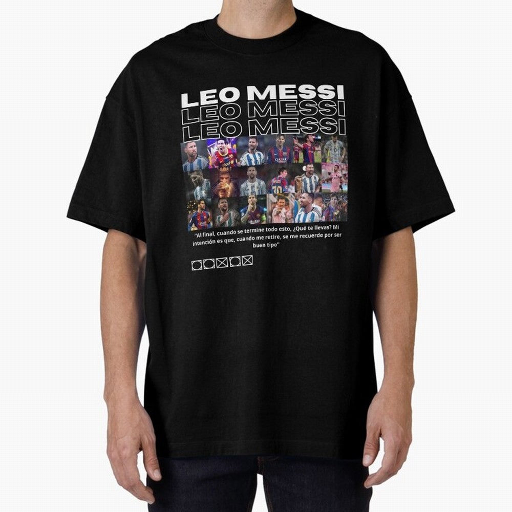 Leo Messi design Oversized T-Shirt Celebrate Unforgettable Nights in FIFA World Cup 2026 Group Stage for Fans of Neymar, Haaland and Cristiano Ronaldo and Spain, Bringing Football History, Final Match Energy, Crowd Noise and Once in a Lifetime