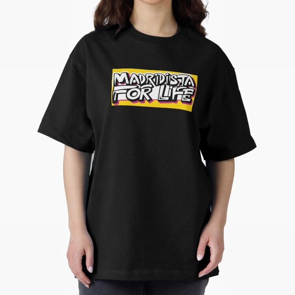 Madridista for Life Oversized T-Shirt Show Support during FIFA World Cup 2026 Group Stage for Fans of Cristiano Ronaldo and Brazil, Portugal and Argentina, Bringing Stadium Chants, National Pride, Trophy Dreams and Unforgettable Football Memories;