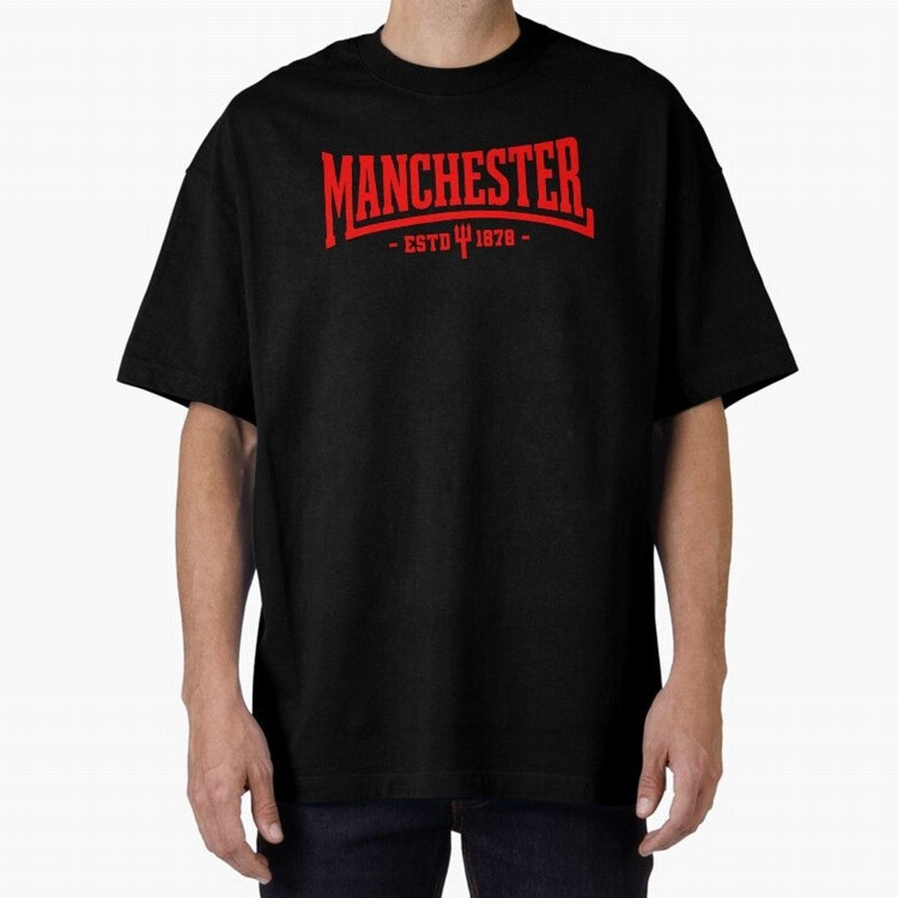 Manchester United 1878 Oversized T-Shirt Celebrate Unforgettable Nights in FIFA World Cup 2026 for Fans of Mbappe and Neymar and Spain and Netherlands, Bringing Championship Spirit, Famous Goals, Roaring Crowds and International Football Unity;