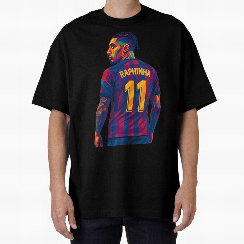 Raphinha Oversized T-Shirt Show Match Day Excitement for FIFA World Cup 2026 Group Stage for Fans of Messi and England and Germany, Bringing Global Supporter Spirit, Legendary Goals, National Colors and Tournament Celebration; Great for Watch