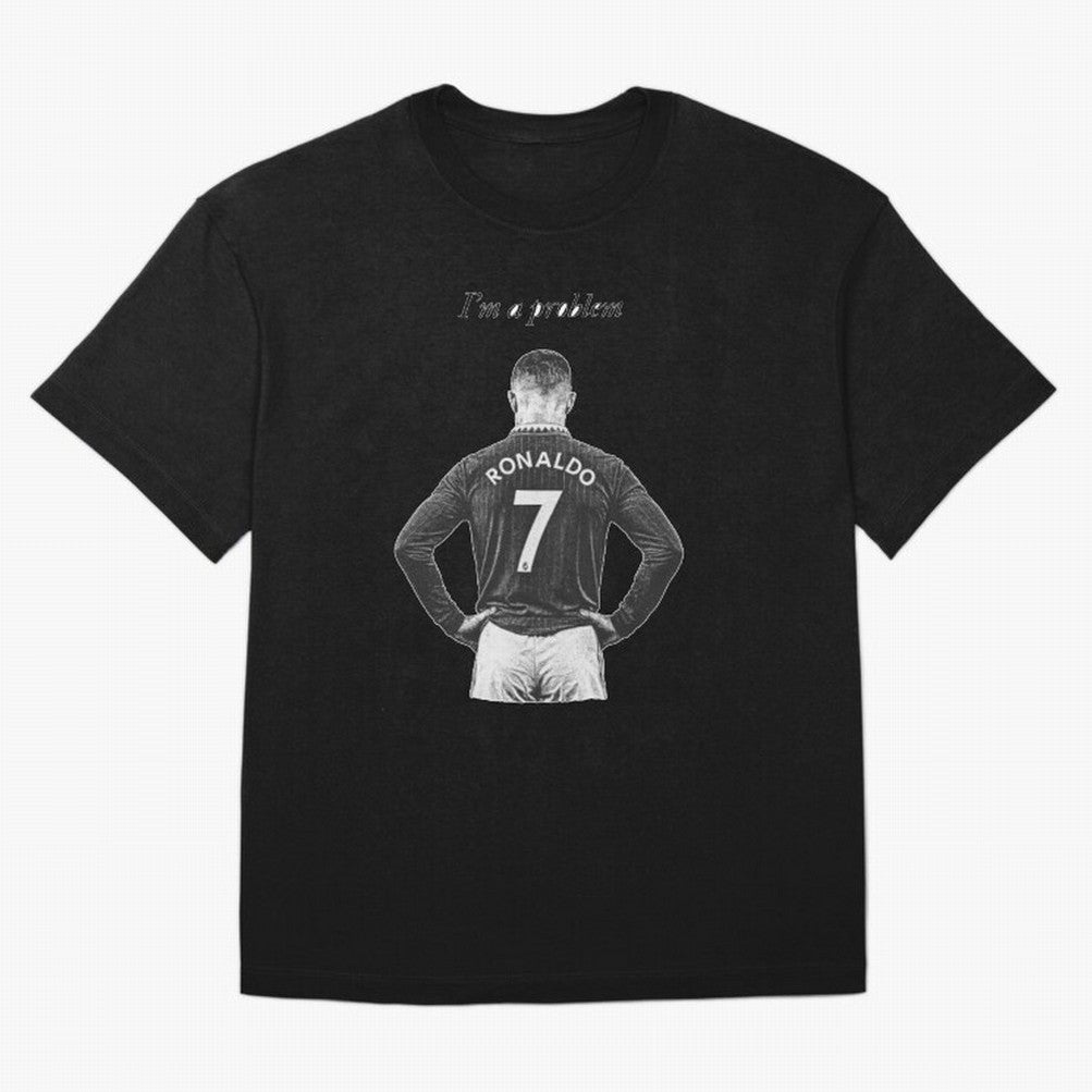 Ronaldo Problem Oversized T-Shirt Mark FIFA World Cup 2026 USA Canada Mexico for Fans of Messi, Neymar and Mbappe and Brazil, Bringing Supporter Pride, Iconic Celebrations, Legendary Names and Global Match Day Energy; Perfect for Fans, Collectors,