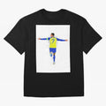 Cristiano Ronaldo Al Nassr Football Oversized T-Shirt Capture Stadium Memories from FIFA World Cup 2026 Featuring Mbappe, Germany Energy, Stadium Chants, National Pride, Trophy Dreams and Unforgettable Football Memories; Perfect for Supporters Who