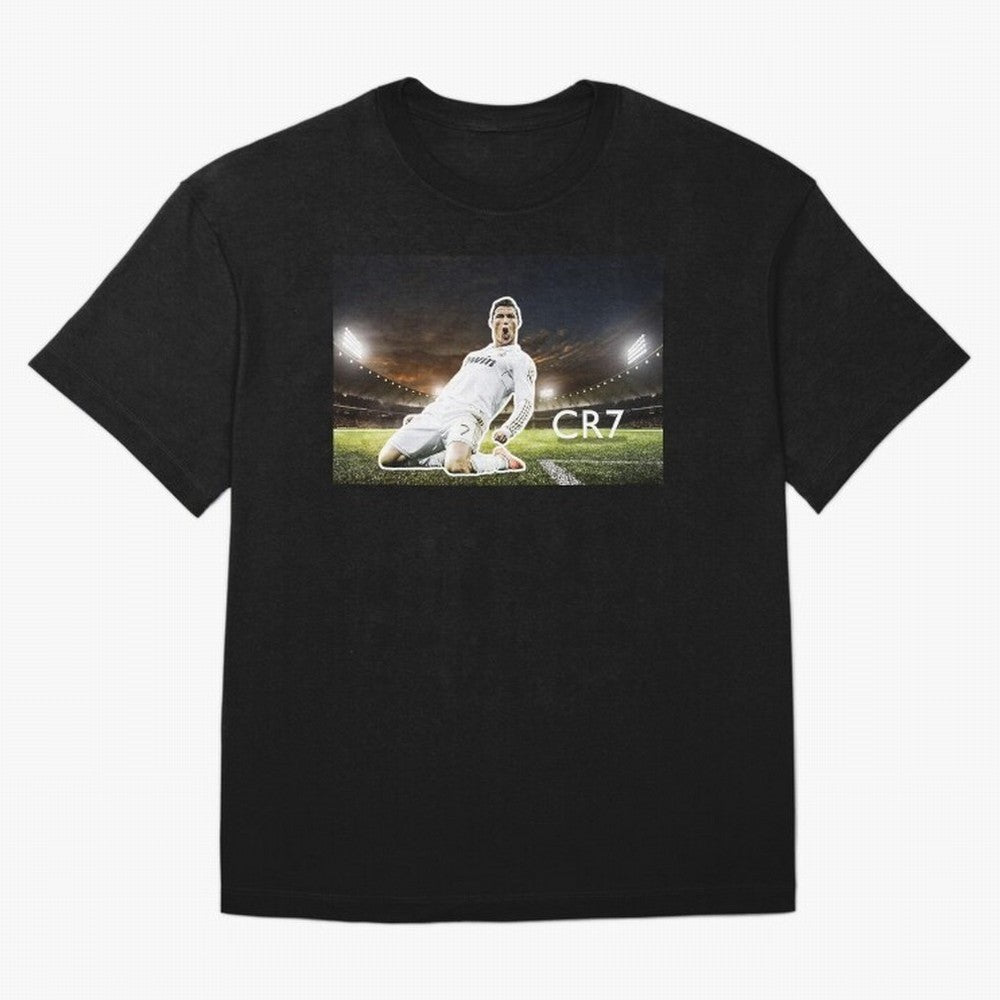 Cristiano Ronaldo Celebration Scene Oversized T-Shirt Carry National Pride through the FIFA World Cup 2026 Group Stage Journey through Messi, CR7 and Mbappe Highlights, England, France and Netherlands Pride, Global Supporter Spirit, Legendary