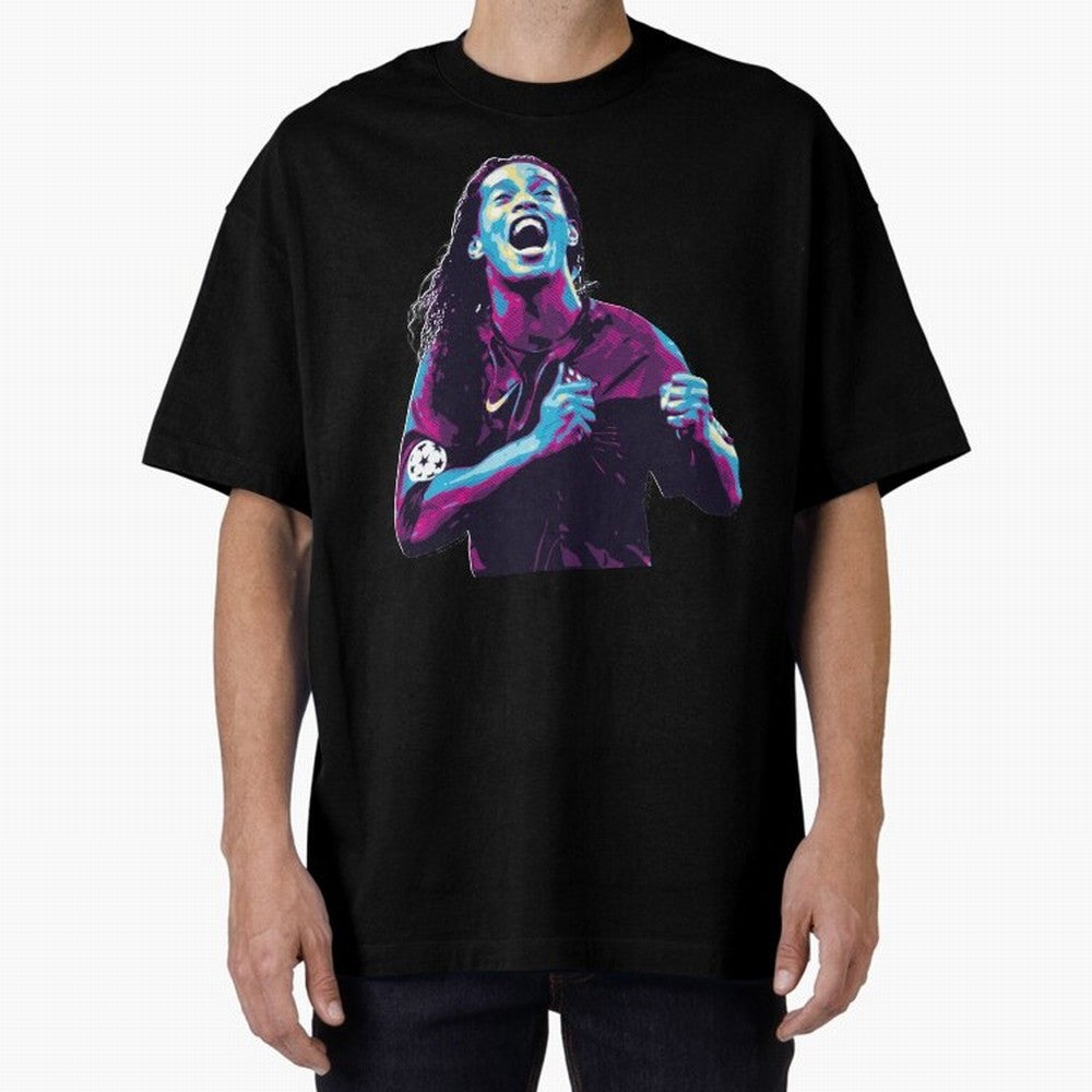 ronaldinho Oversized T-Shirt Fuel Global Football Passion for FIFA World Cup 2026 Group Stage, Filled with CR7, England and Germany, Soccer Culture, Superstar Moments, National Team Dreams and Competitive Fire; Built for Supporters Chasing Trophy