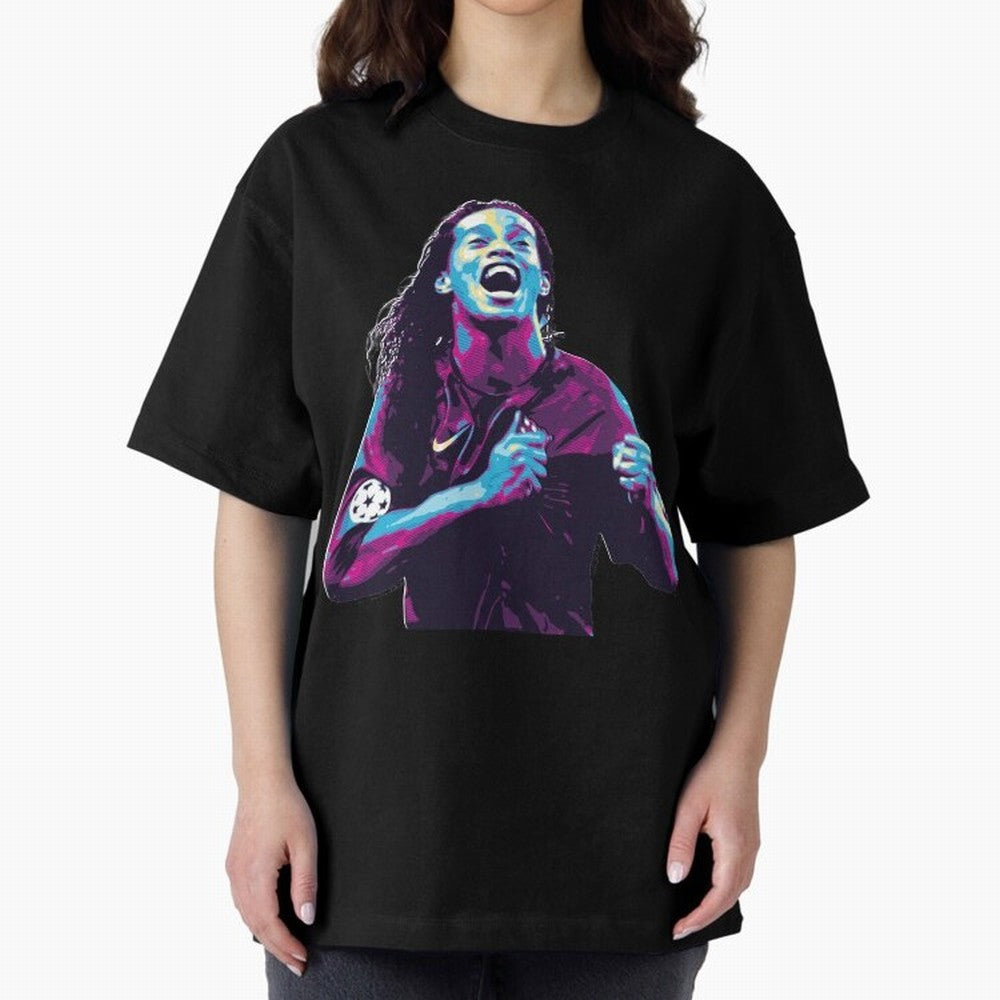 ronaldinho Oversized T-Shirt Fuel Global Football Passion for FIFA World Cup 2026 Group Stage, Filled with CR7, England and Germany, Soccer Culture, Superstar Moments, National Team Dreams and Competitive Fire; Built for Supporters Chasing Trophy