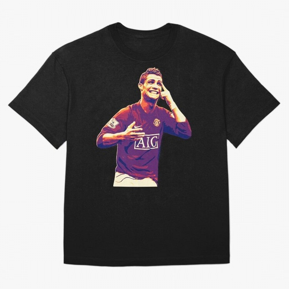 ronaldo Manchester United jarsey Oversized T-Shirt Capture FIFA World Cup 2026 USA Canada Mexico Highlighting Haaland and Mbappe, Portugal Energy, Supporter Pride, Iconic Celebrations, Legendary Names and Global Match Day Energy; Great for