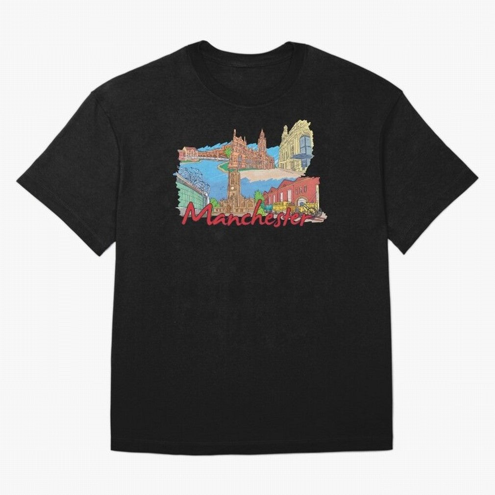Manchester Oversized T-Shirt Show Your Love for FIFA World Cup 2026 Built around Mbappe and Neymar, France and Portugal Energy, Football History, Final Match Energy, Crowd Noise and Once in a Lifetime Moments; Perfect for Supporters Who Want Bold