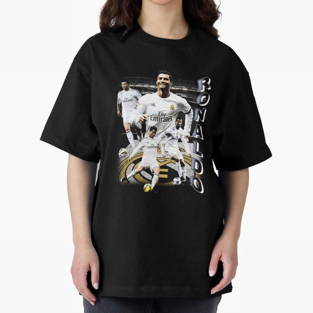 Cristiano Ronaldo Vintage Oversized T-Shirt Keep the Match Day Mood of Match Day Hype around FIFA World Cup 2026, Neymar, Haaland and Cristiano Ronaldo, England, Fan Favorite Moments, National Team Passion, Big Match Drama and Soccer History; Ideal