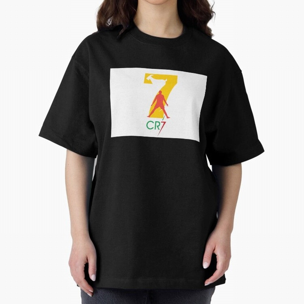Ronaldo GOAT Oversized T-Shirt Support Match Day Hype around FIFA World Cup 2026 USA Canada Mexico, CR7 and Messi, England and Germany, Stadium Memories, Football Loyalty, International Chants and Championship Tradition; Perfect for Fans,
