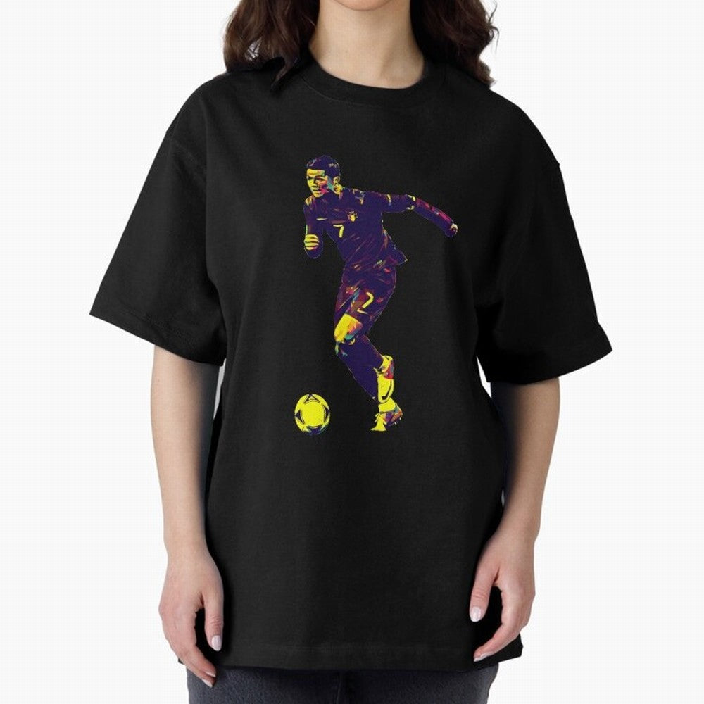 Cristiano Ronaldo Oversized T-Shirt Make Your Look Match FIFA World Cup 2026 USA Canada Mexico Capturing Cristiano Ronaldo, Germany Energy, Sports Nostalgia, International Competition, Famous Players and Unforgettable Victories; Great for