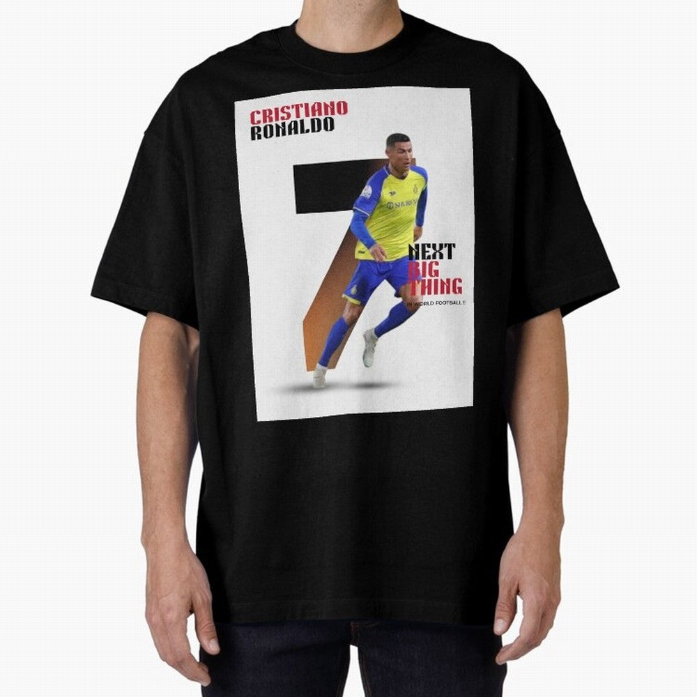 Cristiano Ronaldo (CR7) Oversized T-Shirt Honor FIFA World Cup 2026 Spirit, Highlighting England, France and Netherlands, Mbappe and Neymar, Stadium Chants, National Pride, Trophy Dreams and Unforgettable Football Memories; Created for Match Day