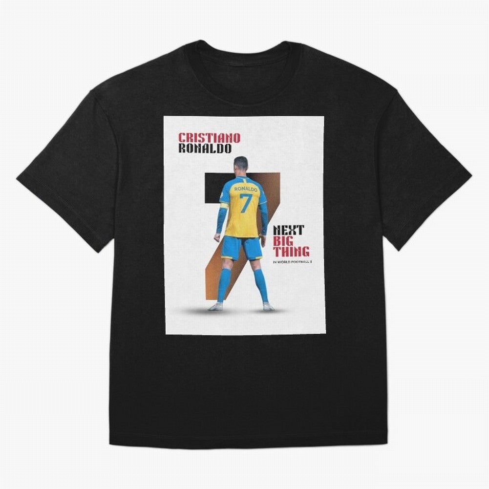 Cristiano Ronaldo Oversized T-Shirt Turn Up for the FIFA World Cup 2026 Journey through Mbappe Highlights, Argentina and Brazil Pride, Vintage Soccer Flavor, Modern Football Stars, National Flags and Final Night Emotion; Great for Watch Parties,
