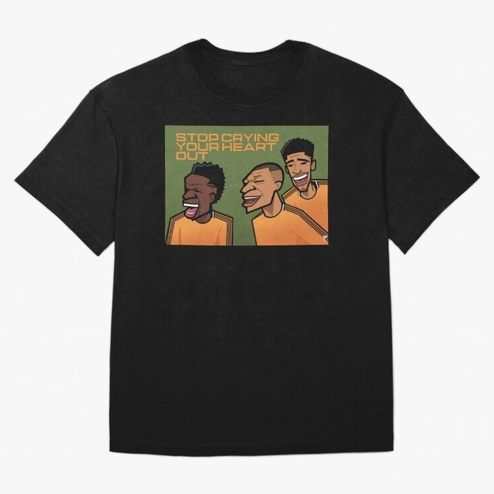 stop crying your heart out Oversized T-Shirt Represent Fans Who Live for Global Football Passion for FIFA World Cup 2026 Group Stage, Made for Haaland and Mbappe, Germany, Football History, Final Match Energy, Crowd Noise and Once in a Lifetime