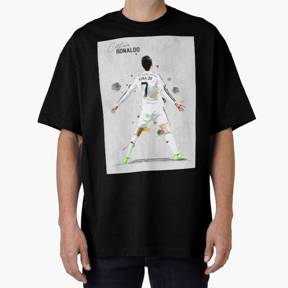 RM Legend Player Ronaldo Oversized T-Shirt Celebrate Global Passion for FIFA World Cup 2026 USA Canada Mexico Spirit, Capturing Spain and Netherlands, Messi, Champion Mindset, Group Stage Buzz, Knockout Tension and Passionate Fan Culture; Perfect