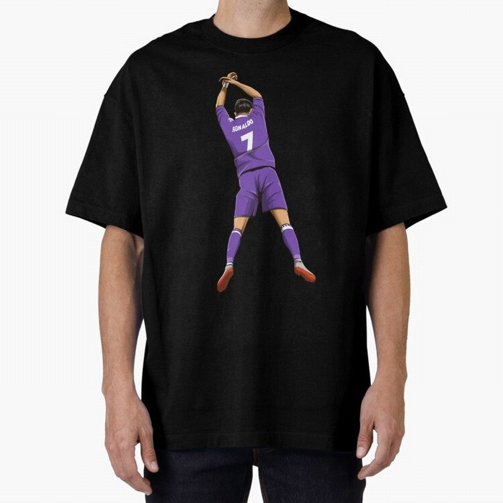 Cristiano Ronaldo Oversized T-Shirt Celebrate Global Passion for Match Day Hype around FIFA World Cup 2026 USA Canada Mexico, Haaland and Mbappe, England and Germany, Global Supporter Spirit, Legendary Goals, National Colors and Tournament