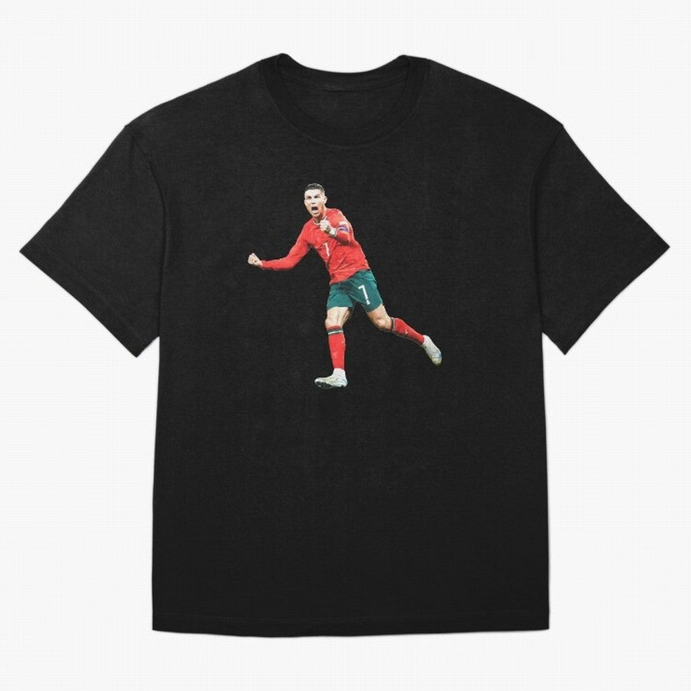 Cristiano Ronaldo Oversized T-Shirt Relive the Noise and Pride of Global Football Passion for FIFA World Cup 2026 USA Canada Mexico, Highlighting CR7, Argentina, Global Supporter Spirit, Legendary Goals, National Colors and Tournament Celebration;