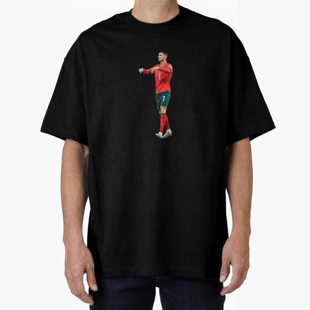 Cristiano Ronaldo siuuuuuu Oversized T-Shirt Celebrate Unforgettable Nights in Match Day Hype around FIFA World Cup 2026 Group Stage, Haaland, Spain, Global Supporter Spirit, Legendary Goals, National Colors and Tournament Celebration; Perfect for