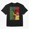 cristiano ronaldo 40th birthday tribute poster Oversized T-Shirt Turn Up for Match Day Hype around FIFA World Cup 2026, Messi, Argentina, France and Brazil, Stadium Memories, Football Loyalty, International Chants and Championship Tradition; Great