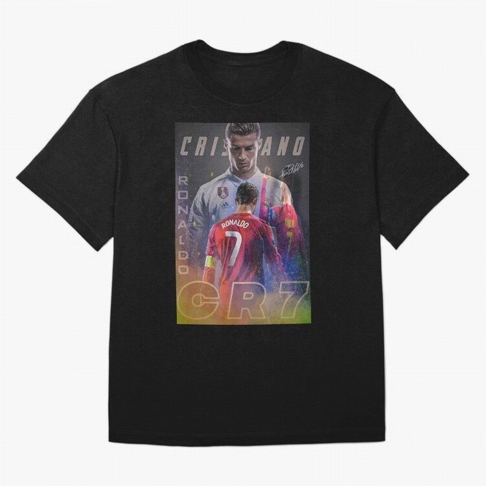 CR7 Oversized T-Shirt Honor Football Greatness during FIFA World Cup 2026 for Fans of Messi, Neymar and Mbappe and Netherlands, Bringing Classic Soccer Heritage, Championship Pressure, Fan Loyalty and International Pride; Made for Collectors Who