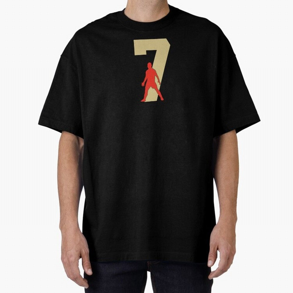 Ronaldo 7 Soccer Icon Oversized T-Shirt Support the Legends of FIFA World Cup 2026 USA Canada Mexico Highlighting Haaland and Mbappe, England and Germany Energy, Football History, Final Match Energy, Crowd Noise and Once in a Lifetime Moments;