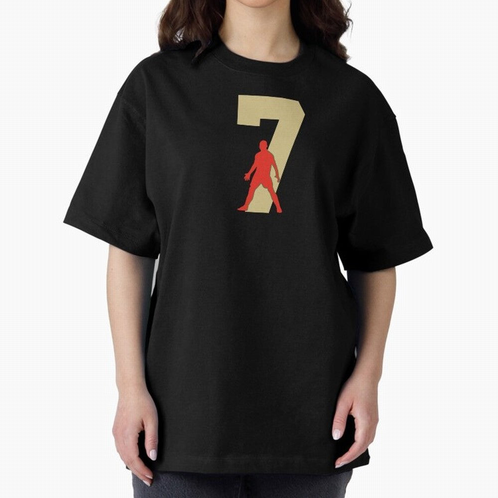 Ronaldo 7 Soccer Icon Oversized T-Shirt Support the Legends of FIFA World Cup 2026 USA Canada Mexico Highlighting Haaland and Mbappe, England and Germany Energy, Football History, Final Match Energy, Crowd Noise and Once in a Lifetime Moments;