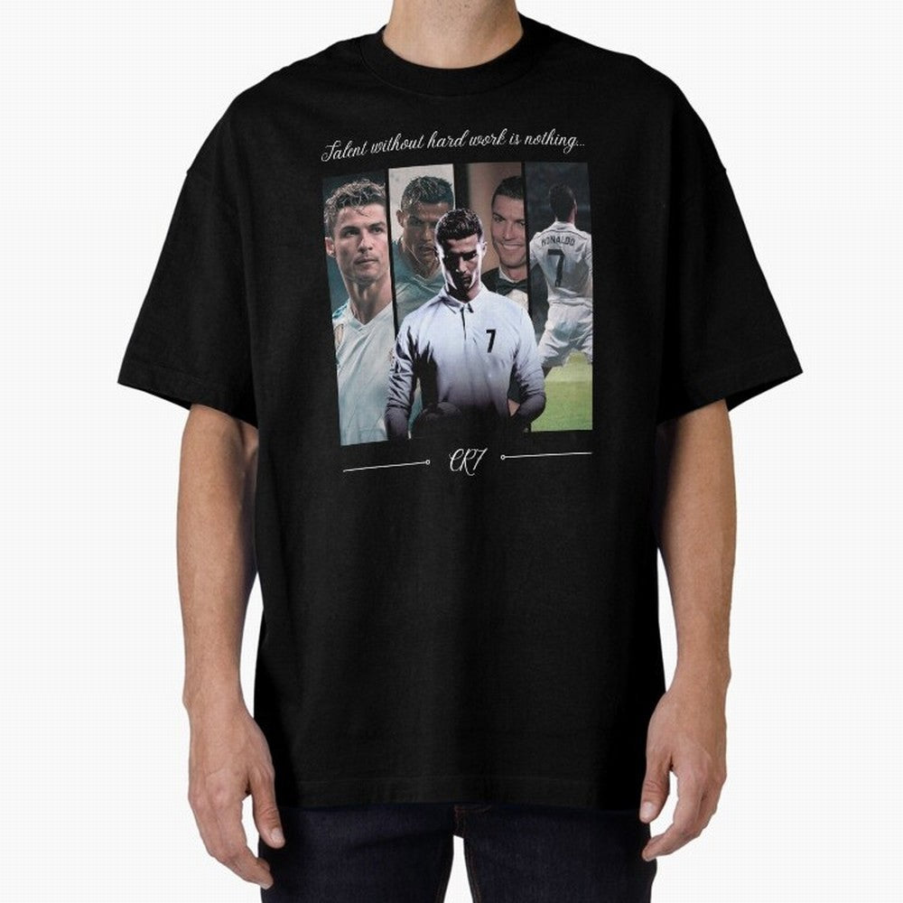 Ronaldo CR7 Oversized T-Shirt Experience the Global Stage of Global Football Passion for FIFA World Cup 2026, Built around Messi and Cristiano Ronaldo, Argentina and Brazil, Fan Favorite Moments, National Team Passion, Big Match Drama and Soccer
