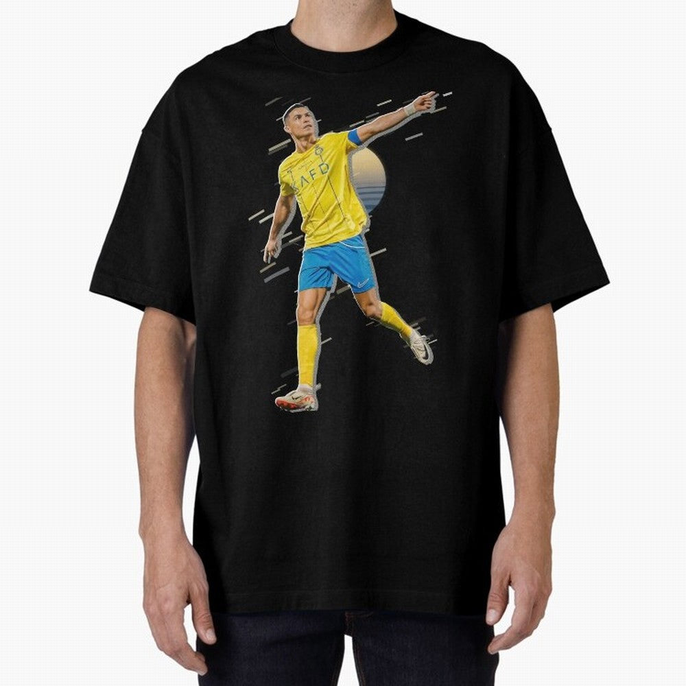 Ronaldo al nassr Oversized T-Shirt Bring Global Tournament Vibes to FIFA World Cup 2026 Spirit, Highlighting England, Mbappe, Match Day Excitement, Supporter Culture, Golden Goals and Global Football Passion; Ideal for Passionate Fans Who Love