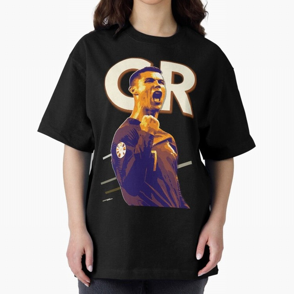 Cristiano Ronaldo Oversized T-Shirt Remember FIFA World Cup 2026 Featuring Haaland, France Energy, Supporter Pride, Iconic Celebrations, Legendary Names and Global Match Day Energy; Made for Die Hard Supporters, Soccer Lovers, Game Day Photos and
