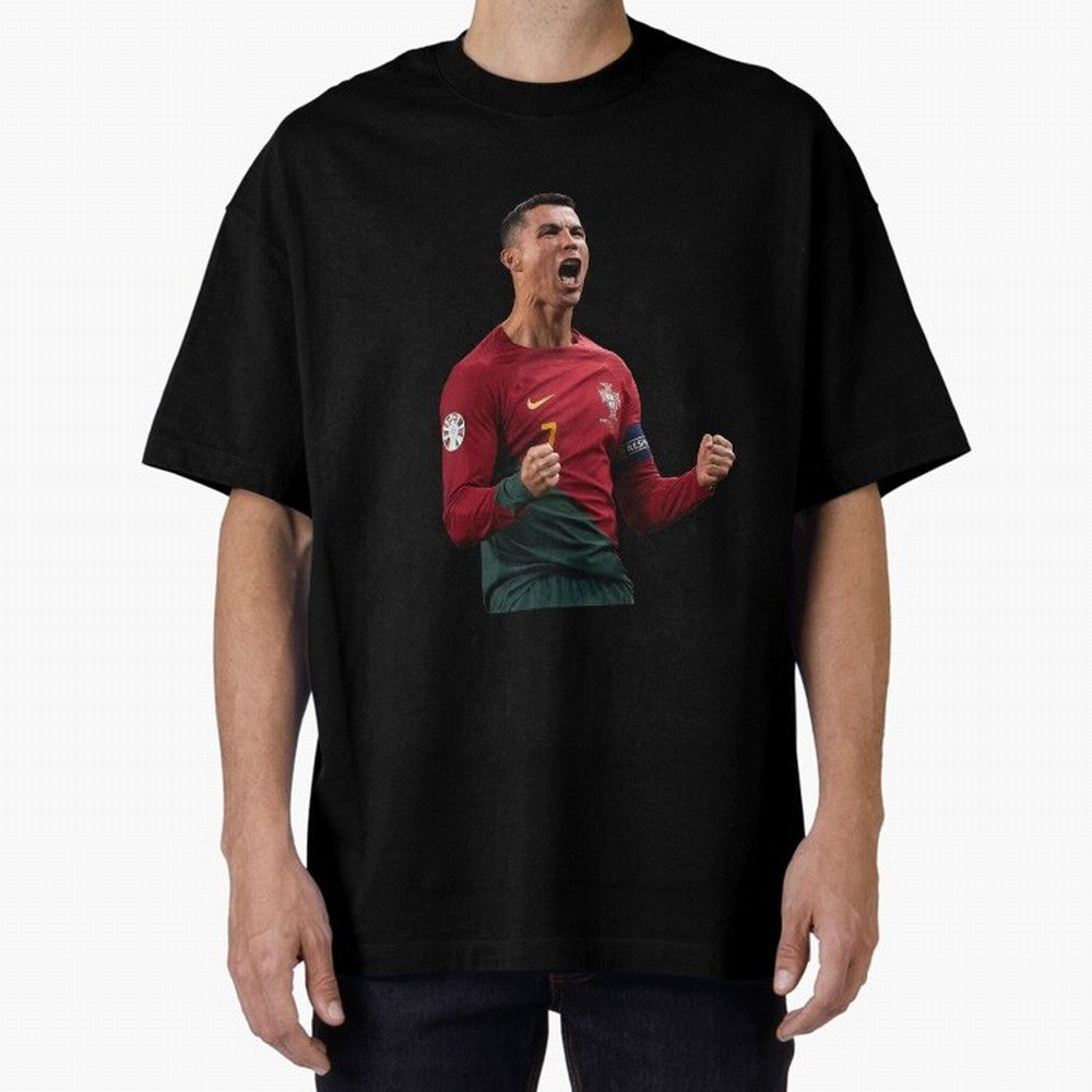 Cristiano Ronaldo T-Shirt Oversized T-Shirt Enjoy the Biggest Football Party of Global Football Passion for FIFA World Cup 2026 USA Canada Mexico, Centered on Mbappe, Argentina and Brazil, Game Day Rituals, Football Legends, Country Pride and the