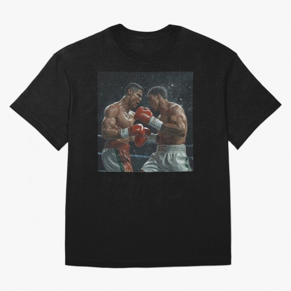 Cristiano Ronaldo vs Alvarez Canelo: Gaming Duel Between Legends Oversized T-Shirt Relive Legendary Nights from the FIFA World Cup 2026 Group Stage Journey through Cristiano Ronaldo Highlights, France and Portugal Pride, Tournament Hype, Historic