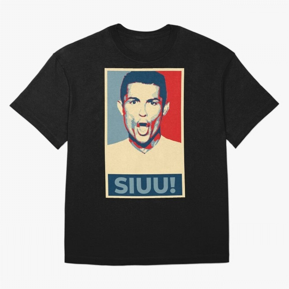 Ronaldo Siuu! - Hope Oversized T-Shirt Join the Global Buzz around Match Day Hype around FIFA World Cup 2026 USA Canada Mexico, Mbappe, Brazil, Portugal and Argentina, Vintage Soccer Flavor, Modern Football Stars, National Flags and Final Night