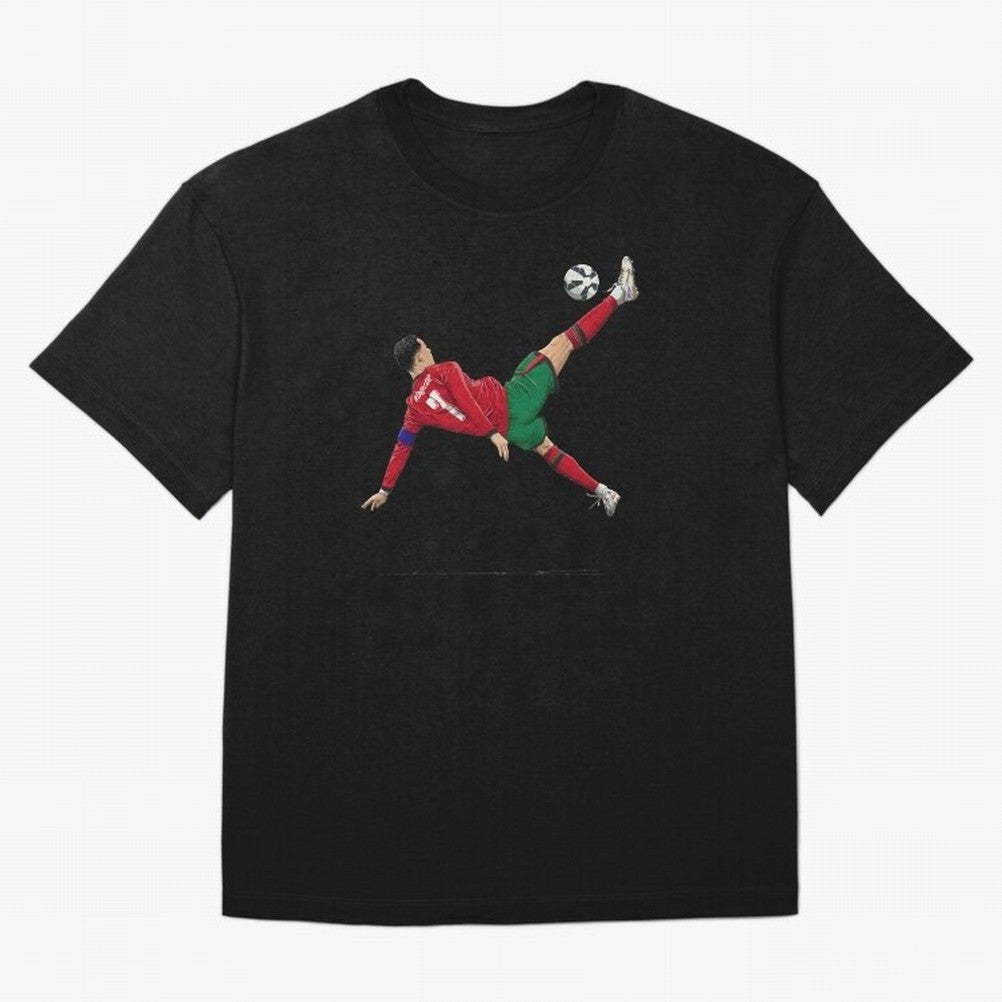 Ronaldo 910 Goal Bicycle Kick Oversized T-Shirt Celebrate National Team Dreams in FIFA World Cup 2026 Made for Messi and Cristiano Ronaldo, Brazil, Portugal and Argentina Energy, Fan Favorite Moments, National Team Passion, Big Match Drama and