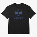 Madeira blue Oversized T-Shirt Honor Football Greatness during FIFA World Cup 2026 Group Stage for Fans of Neymar, Haaland and Cristiano Ronaldo and France and Portugal, Bringing Goal Celebration Energy, Supporter Heritage, Football Icons and