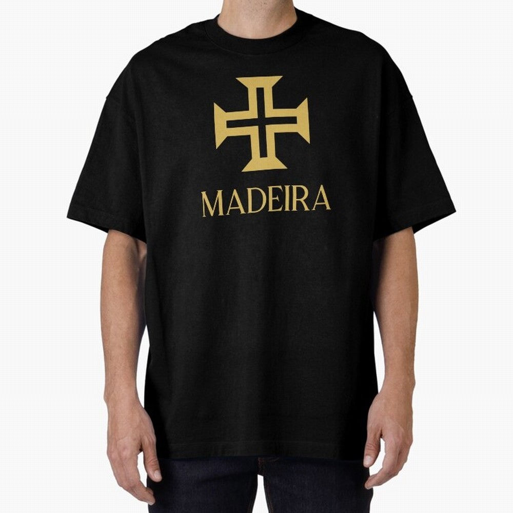 Madeira gold Oversized T-Shirt Remember Iconic Moments from FIFA World Cup 2026 Spirit, Connected to Spain, Cristiano Ronaldo, Vintage Soccer Flavor, Modern Football Stars, National Flags and Final Night Emotion; Created for Match Day Parties,
