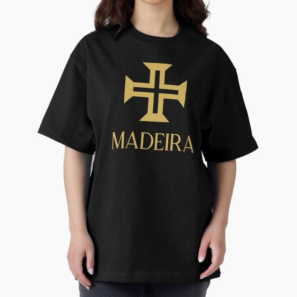 Madeira gold Oversized T-Shirt Remember Iconic Moments from FIFA World Cup 2026 Spirit, Connected to Spain, Cristiano Ronaldo, Vintage Soccer Flavor, Modern Football Stars, National Flags and Final Night Emotion; Created for Match Day Parties,