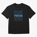 Focus Focus Focus (Blue) Oversized T-Shirt Show Support during the FIFA World Cup 2026 Journey through Haaland Highlights, Argentina and Brazil Pride, Vintage Soccer Flavor, Modern Football Stars, National Flags and Final Night Emotion; Built for