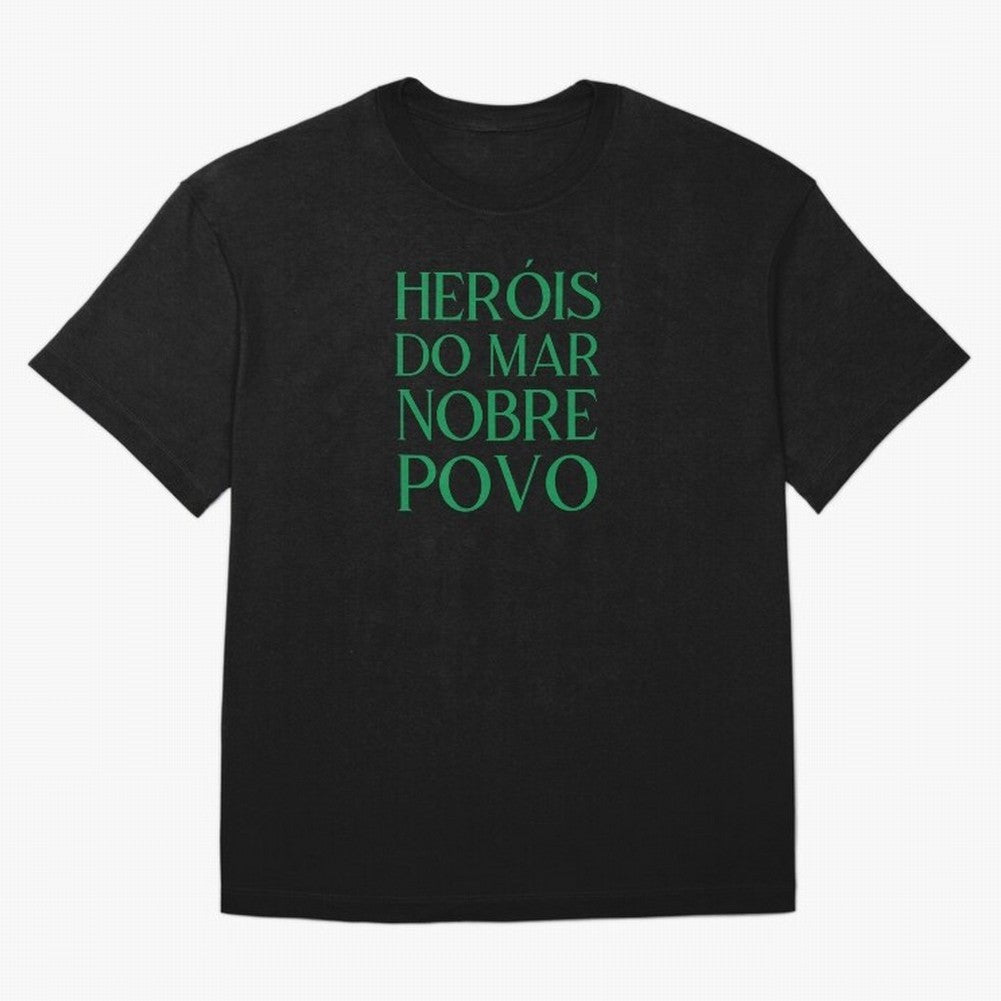Her¨®is do Mar Nobre Povo green Oversized T-Shirt Elevate Global Football Passion for FIFA World Cup 2026, Featuring Cristiano Ronaldo, Haaland and CR7, Brazil, Portugal and Argentina, Supporter Pride, Iconic Celebrations, Legendary Names and