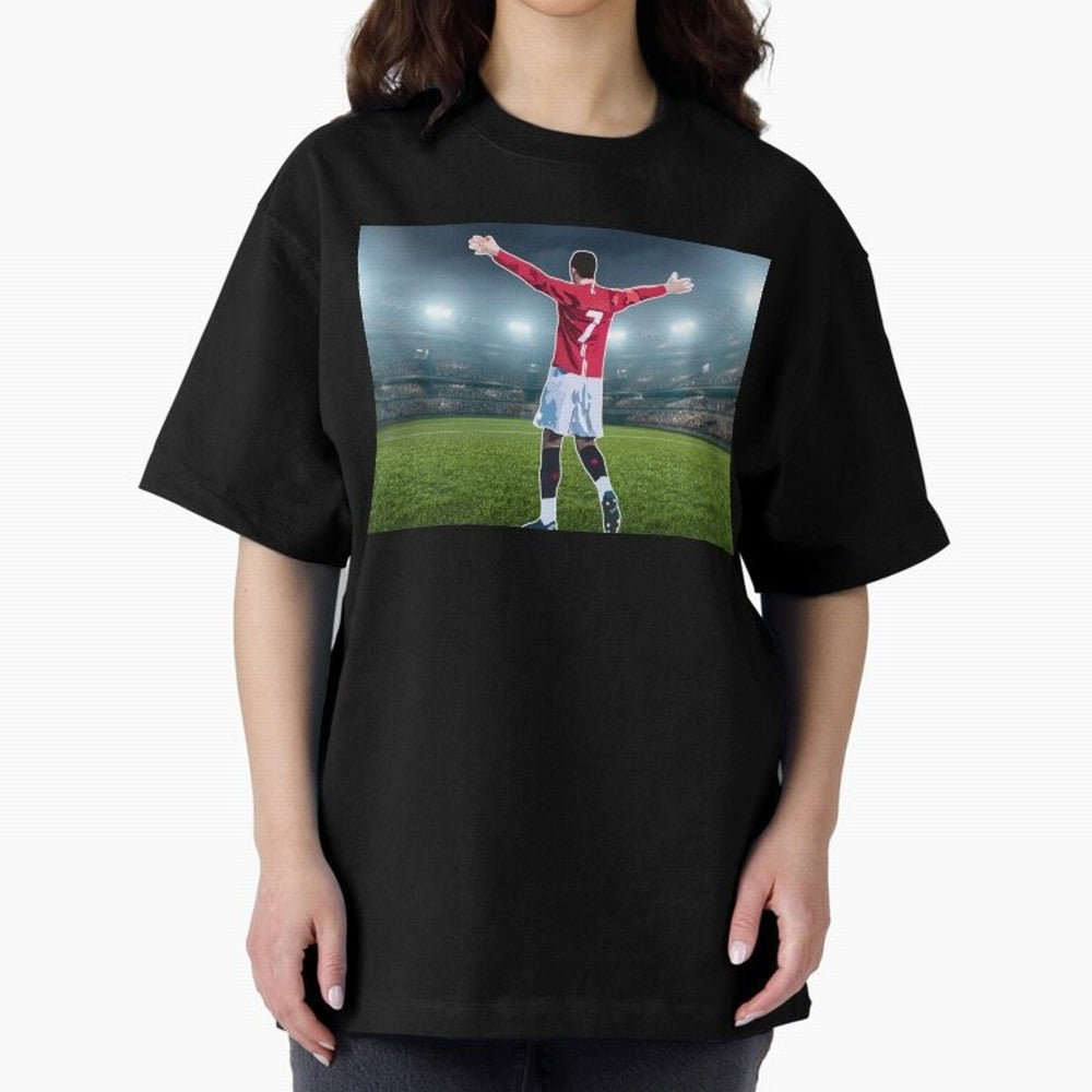 Ronaldo Oversized T-Shirt Capture Global Football Passion for FIFA World Cup 2026 USA Canada Mexico, Capturing Neymar, Netherlands, Football Festival Excitement, Trophy Ambitions, Country Rivalries and Star Player Buzz; Great for Watch Parties,